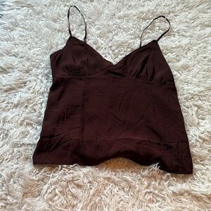 Women’s Brown Spaghetti Strap Camisole